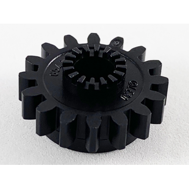 black technic gear 16 tooth with clutch