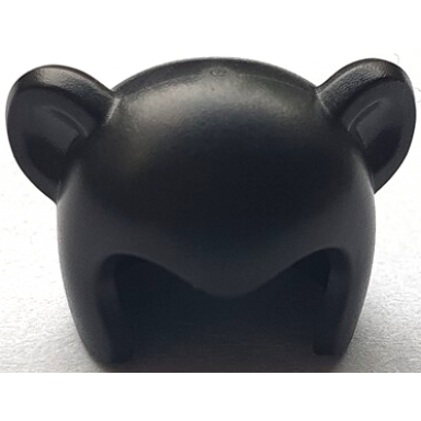 black minifigure headgear cap cat bam