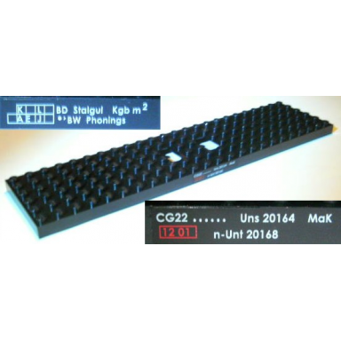 black train base 6 x 24 with 3 round holes each end with bd stalgul kgb mâ² bw phonings and cg22 uns 20164 mak n-unt 20168 pattern stickers - set 7898