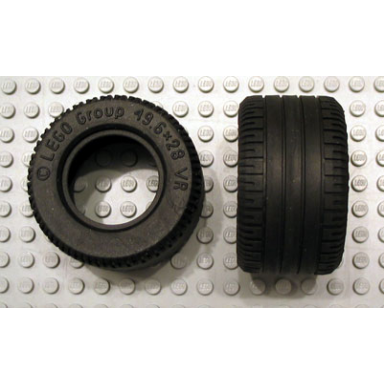 black tire 49.6 x 28 vr