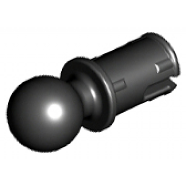 black technic pin with friction ridges and tow ball undetermined type