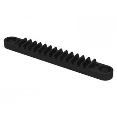 black technic gear rack 1 x 8 with holes