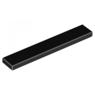 black tile 1 x 6