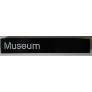 black tile 1 x 6 with museum pattern