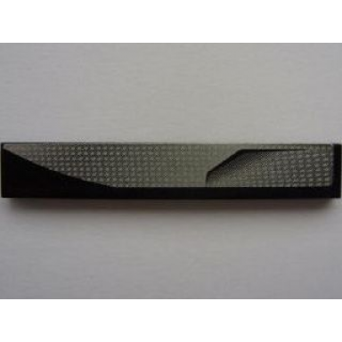 black tile 1 x 6 with silver panel and air outlet pattern model left side sticker - set 8132