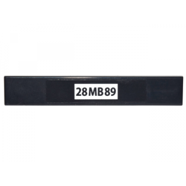 black tile 1 x 6 with 28mb89 pattern sticker - set 10937