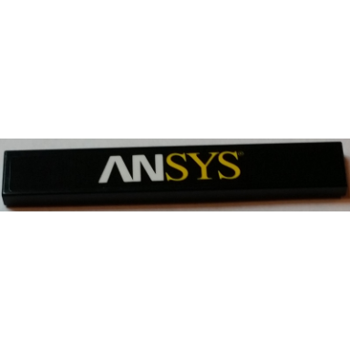 black tile 1 x 6 with ansys pattern sticker - set 75908