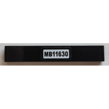 black tile 1 x 6 with mb11630 pattern sticker - set 76047
