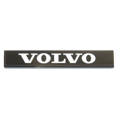 black tile 1 x 6 with white volvo pattern sticker - set 42030