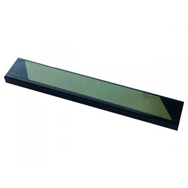 black tile 1 x 6 with olive green wide stripe pattern model left side sticker - set 42110