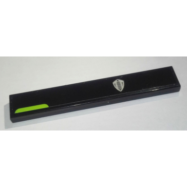 black tile 1 x 6 with lime marker and koenigsegg logo pattern model left side sticker - set 76900