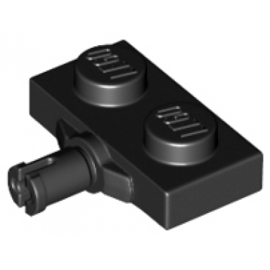black plate modified 1 x 2 with wheel holder reinforced underside