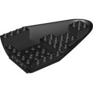 aircraft fuselage forward bottom curved 8 x 12 with 4 holes