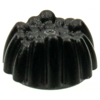 black minifigure hair small stud size spiky tuft