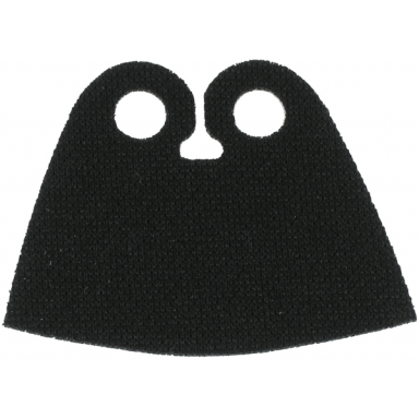 black minifigure cape cloth very short rounded triangle neck cut - spongy stretchable fabric