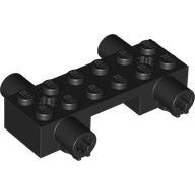 vehicle base 2 x 6 x 1 with axle holders on sides