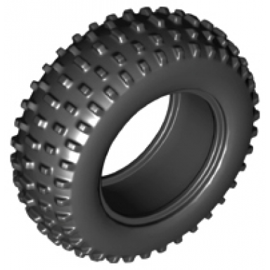 black tire 75.1 x 28 spiky tread