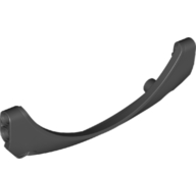 black technic panel car mudguard arched 41 13 x 2 x 5 rounded top