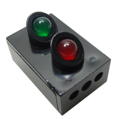 electric train 12v 2 x 3 signal light brick with red and green lights