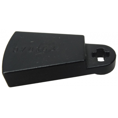 black train level crossing gate type 2 counterweight coated metal