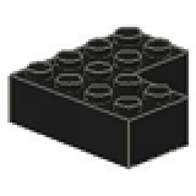 black brick 4 x 4 corner