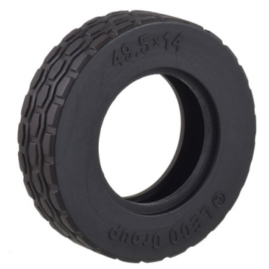 black tire 49.5 x 14
