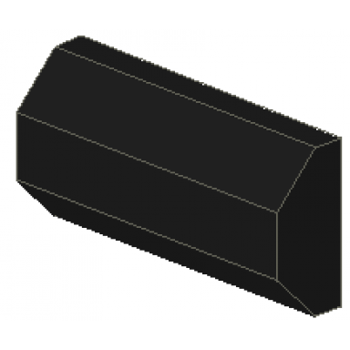 black technic rubber bumper 2 x 4