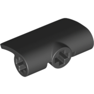 black technic panel curved 2 x 3 x 1