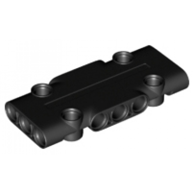 black technic panel plate 3 x 7 x 1