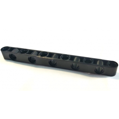 black technic liftarm modified perpendicular holes thick 1 x 11