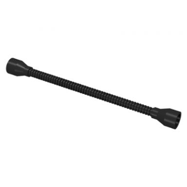 black hose flexible 8.5l with same color tabless ends fixed