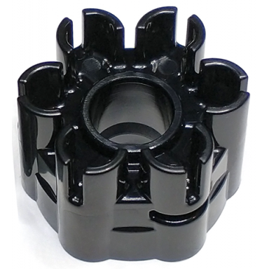 projectile launcher part rapid shooter six barrel - rounded barrels