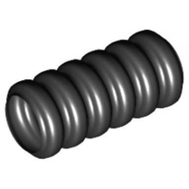 black hose ribbed 7mm d 2l 1.6cm