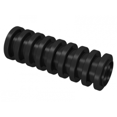 black hose ribbed 7mm d 3l 2.4cm