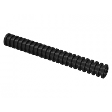black hose ribbed 7mm d 8l 6.4cm