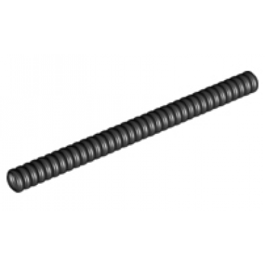 black hose ribbed 7mm d 12l 9.6cm