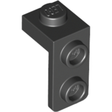 black bracket 1 x 1 - 1 x 2