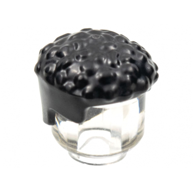 black minifigure hair male coiled with straight sides