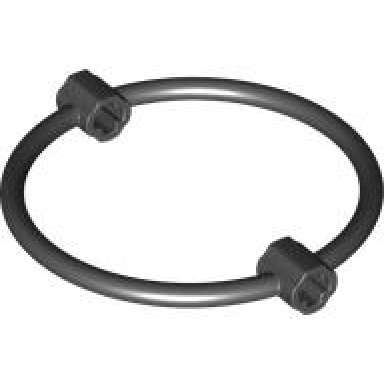 black ring 7 x 7 with axle connectors 1l