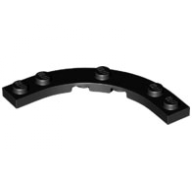 black plate round corner 5 x 5 macaroni