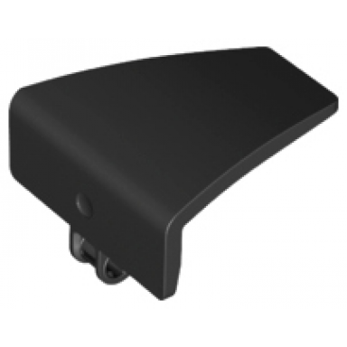 black technic panel curved 70 5 x 4 x 3 tapered right