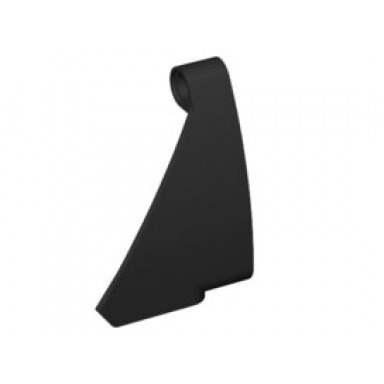 black technic panel curved 62 5 x 4 tapered right