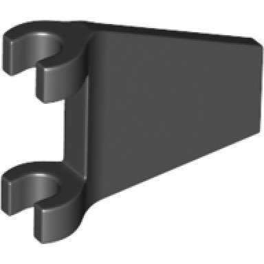 black flag 2 x 2 trapezoid with flared edge