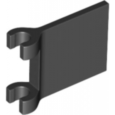 black flag 2 x 2 square with flared edge