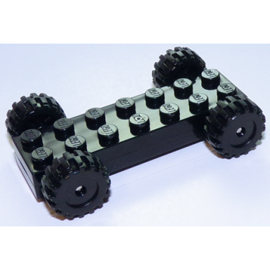 vehicle base fast food racer 2 x 7 x 2 3 with black wheels