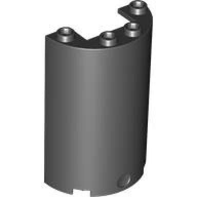 cylinder half 2 x 4 x 5 with 1 x 2 cutout