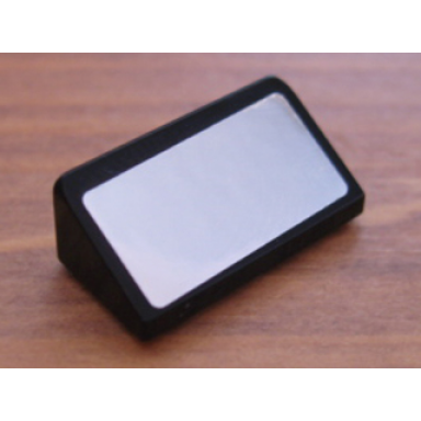 black slope 30 1 x 2 x 2 3 with rectangular mirror pattern sticker - set 5770