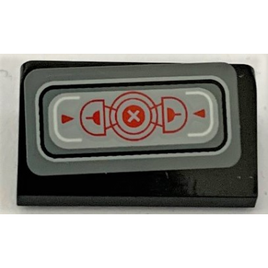 black slope 30 1 x 2 x 2 3 with sw first order transporter red indicators pattern sticker - set 75103