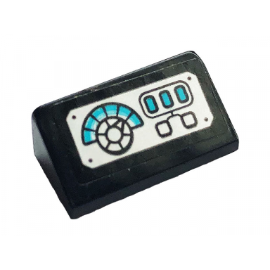 black slope 30 1 x 2 x 2 3 with control panel pattern sticker - set 70901