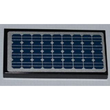 black tile 2 x 4 with solar panel pattern sticker - set 8403